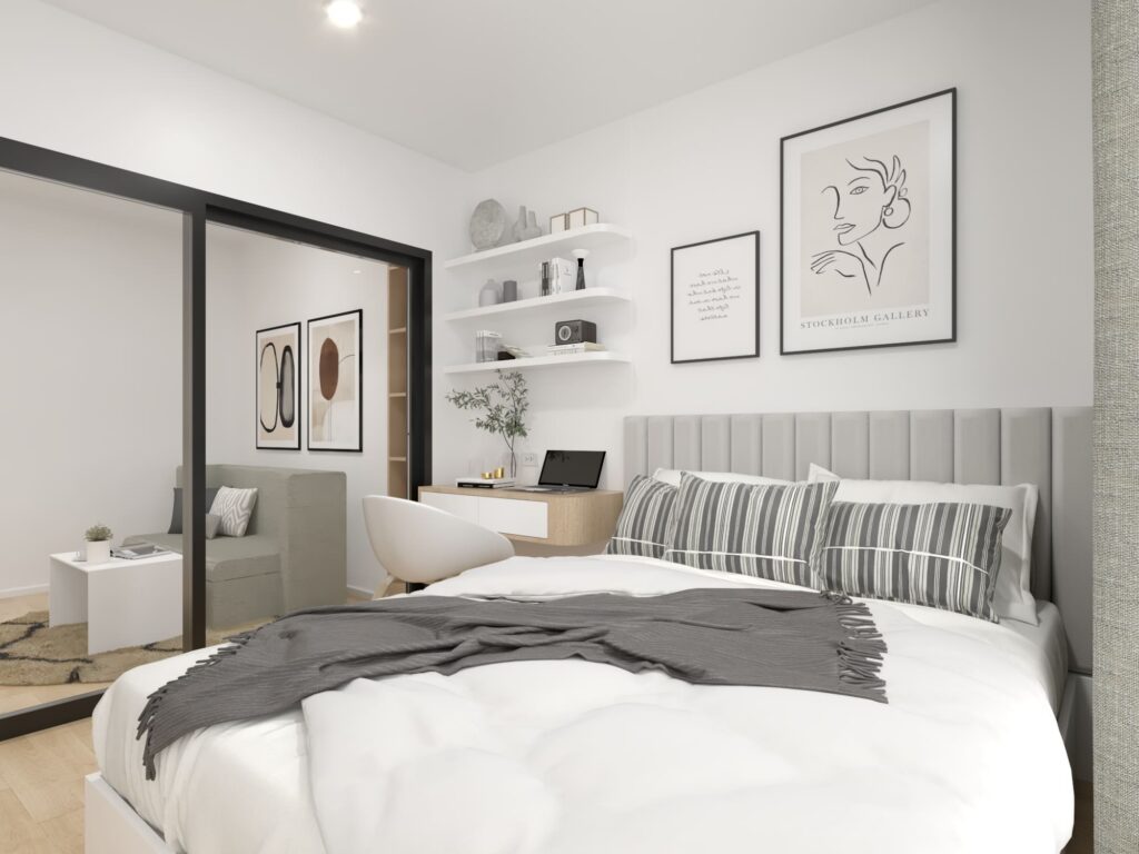 geniusantz-condo-design-blue-sukhumvit89-bedroom-full-view