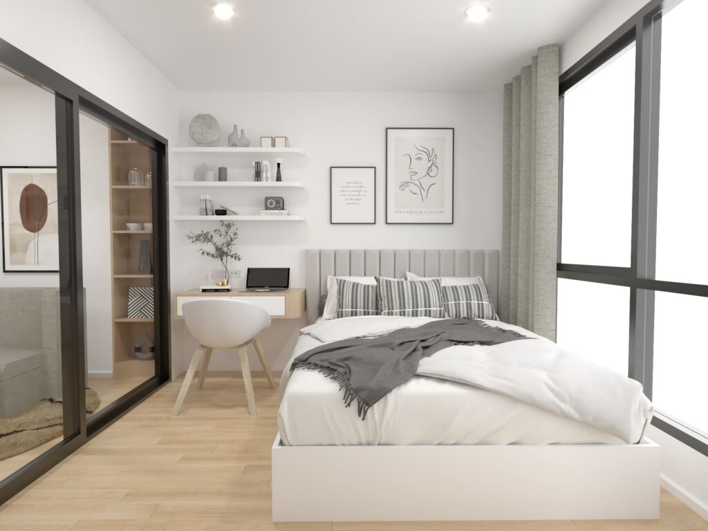 geniusantz-condo-design-blue-sukhumvit89-bedroom-glass-partition