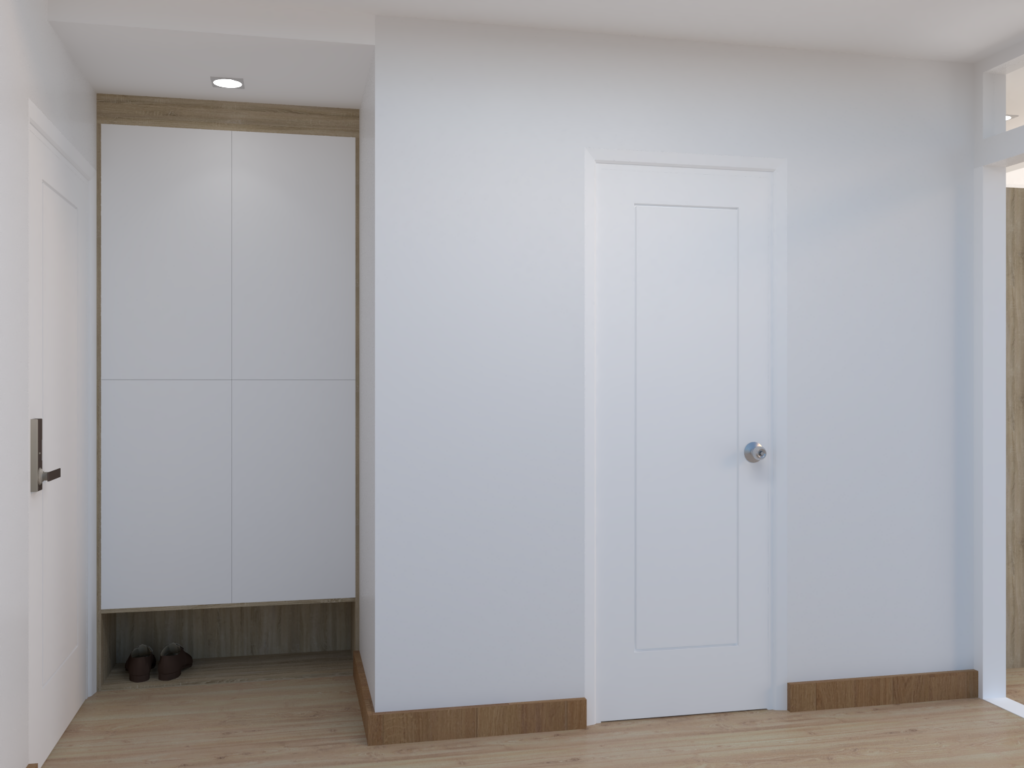 geniusantz-interior-condo-blueteak-ratchada-entry-shoe-cabinet-closed