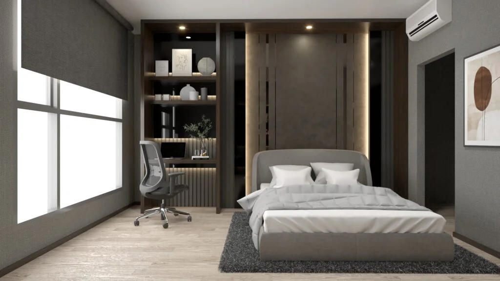 geniusantz-interior-condo-ideo-mobi-rangnam6-bed-feature-wall-wood-tone