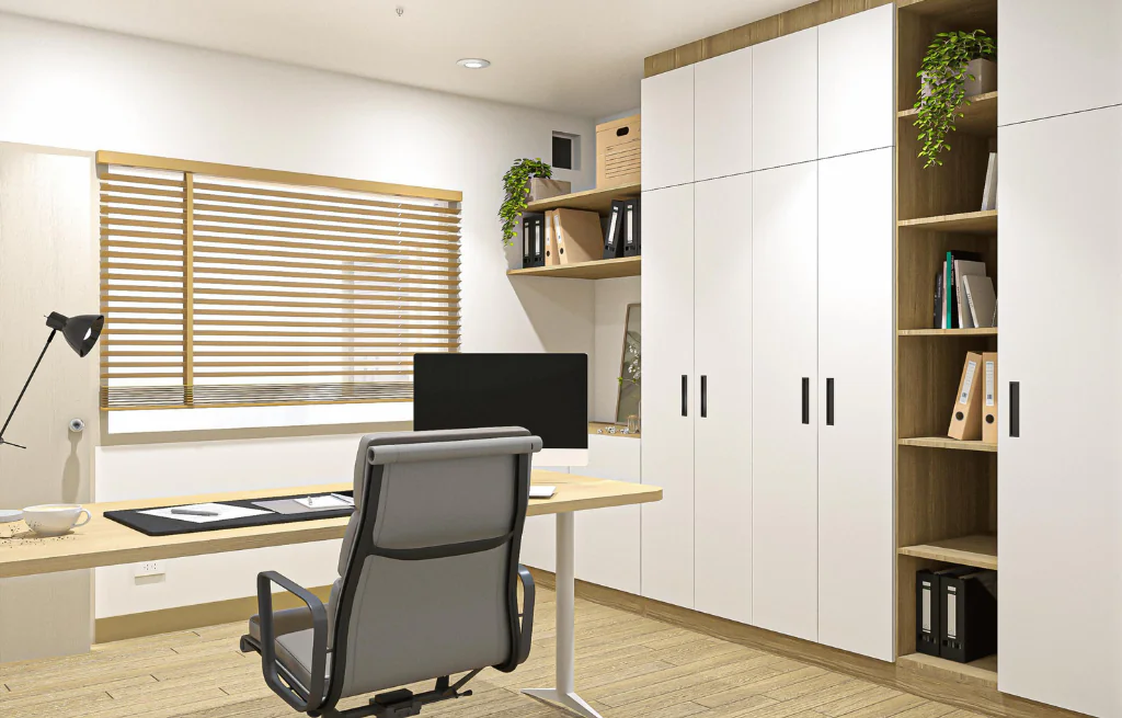 ผลงานออกแบบ 3D รีโนเวทออฟฟิศ เฟอร์บิ้วอิน _ Srinakharinwirot University -Teachers' Office