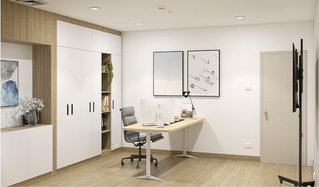 ผลงานออกแบบ 3D รีโนเวทออฟฟิศ เฟอร์บิ้วอิน _ Srinakharinwirot University -Teachers' Office6